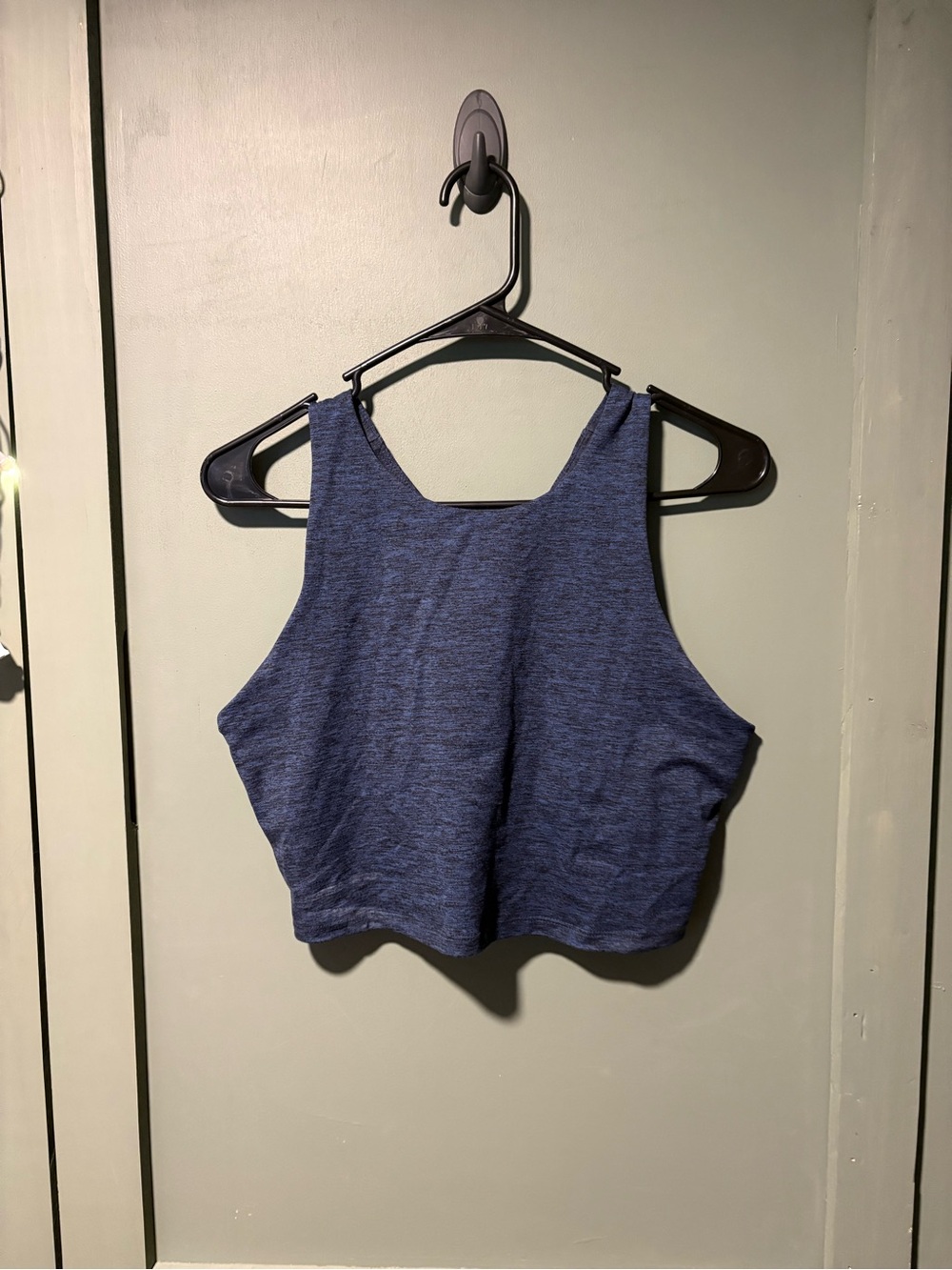 Kyodan Heathered Navy Cropped Tank Top